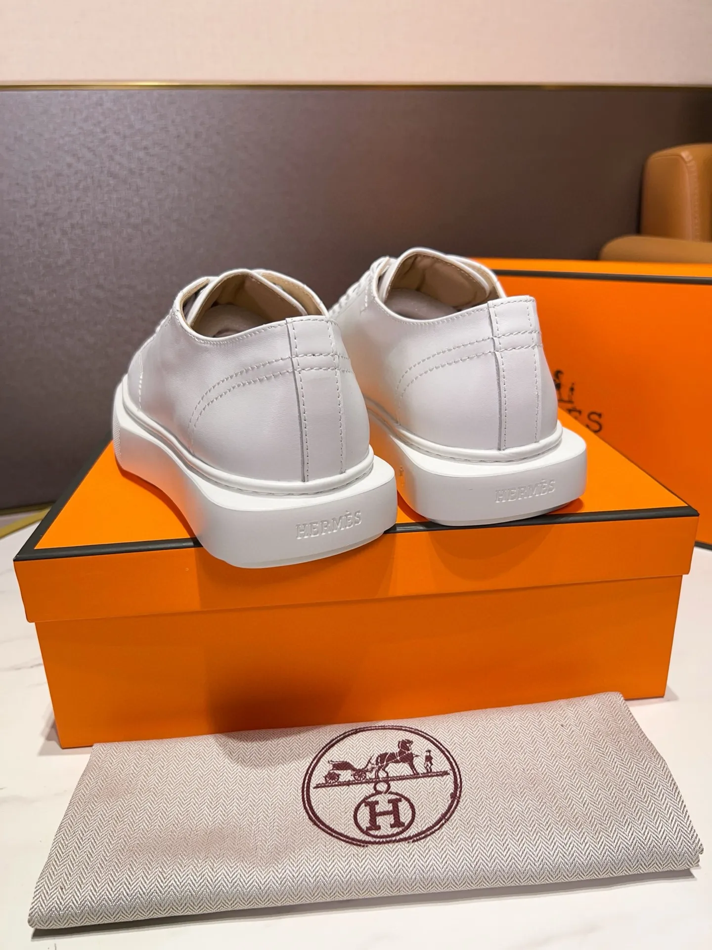 Factory price: 438💰[HERMES] Hermès - high-end quality original order 🔍🔍new product from men's counter uppers imported from Italy cowhide, sheepskin lining soles: original factory special soles, exclusive movable molded soles super comfortable, original factory follow-up goods - super high quality control·fine workmanship: highlighted (high-end·nobility·grade) -Size: 38-44 (45 can be customized)·